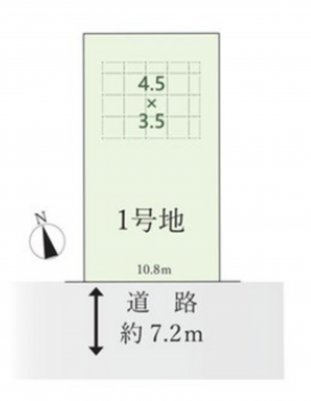 名古屋市千種区西崎町、土地の間取り画像です