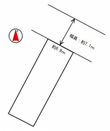 名古屋市千種区穂波町、土地の間取り画像です