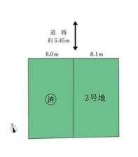 名古屋市千種区西崎町、土地の間取り画像です