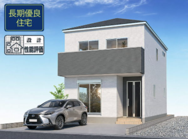名古屋市瑞穂区白砂町、新築一戸建ての外観画像です