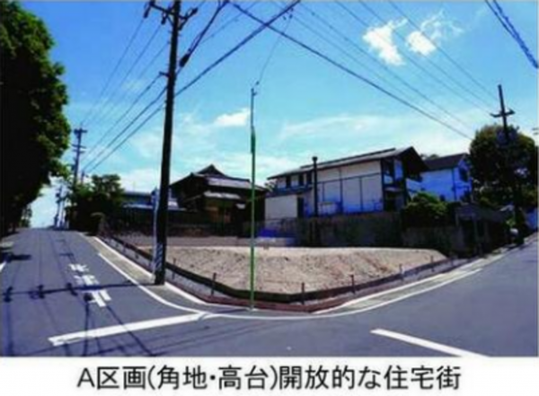 名古屋市瑞穂区春山町、土地の前面道路を含む現地写真画像です