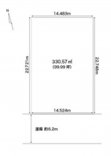 名古屋市昭和区折戸町、土地の間取り画像です