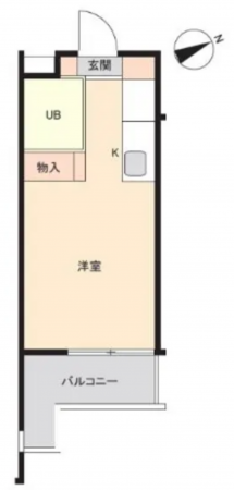 名古屋市昭和区元宮町、中古マンションの間取り画像です