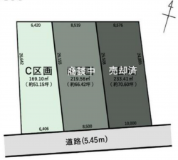 名古屋市瑞穂区東栄町、土地の間取り画像です