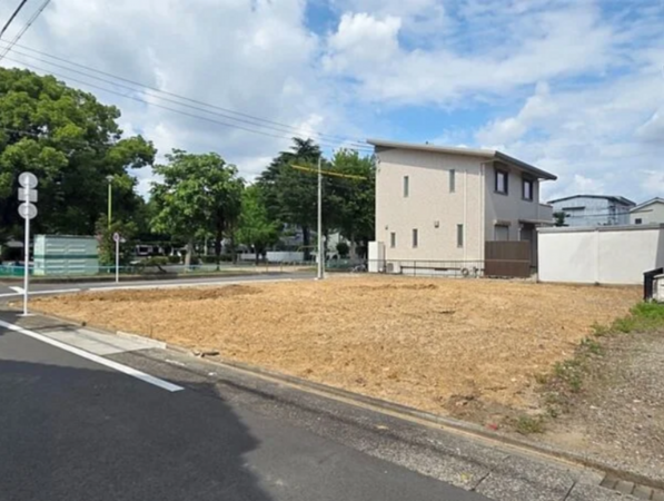 名古屋市昭和区御器所、新築一戸建ての前面道路を含む現地写真画像です