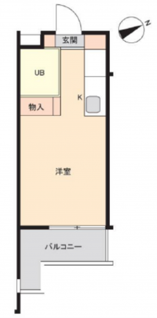名古屋市昭和区元宮町、中古マンションの間取り画像です