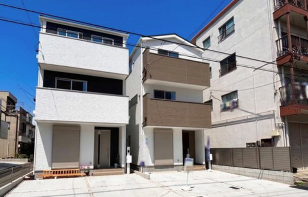 名古屋市瑞穂区雁道町、新築一戸建ての外観画像です