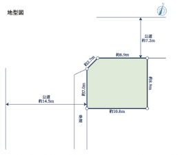 名古屋市瑞穂区河岸町、土地の間取り画像です