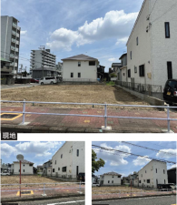 名古屋市瑞穂区河岸町、土地の前面道路を含む現地写真画像です