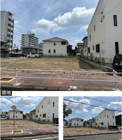 名古屋市瑞穂区河岸町、土地の前面道路を含む現地写真画像です