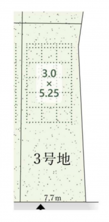 名古屋市瑞穂区前田町、土地の間取り画像です