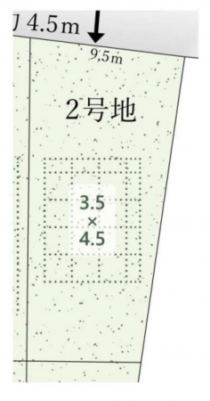 名古屋市瑞穂区前田町、土地の間取り画像です