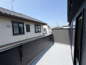 名古屋市昭和区元宮町、新築一戸建てのバルコニー画像です