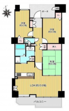 名古屋市千種区、中古マンションの間取り画像です