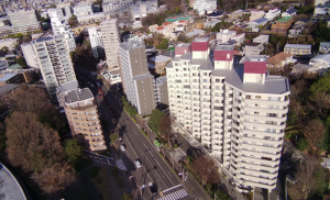 名古屋市昭和区山手通、中古マンションの外観画像です