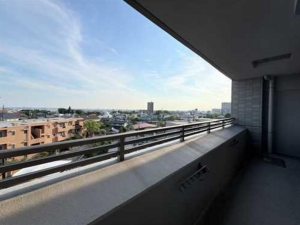 名古屋市天白区八事山、中古マンションのバルコニー画像です