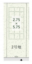 名古屋市瑞穂区中根町、土地の間取り画像です