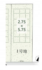 名古屋市瑞穂区中根町、土地の間取り画像です