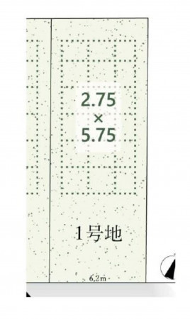 名古屋市瑞穂区中根町、土地の間取り画像です