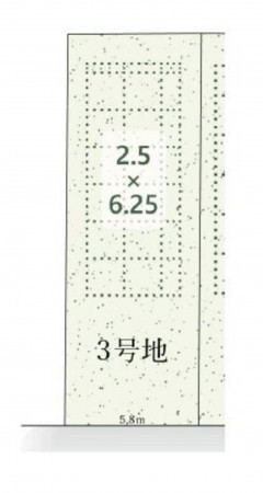 名古屋市瑞穂区中根町、土地の間取り画像です