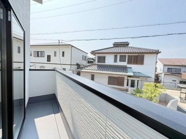 名古屋市千種区希望ケ丘、新築一戸建てのバルコニー画像です