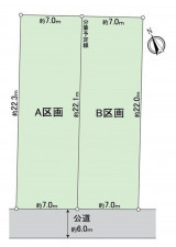 名古屋市千種区千種、土地の間取り画像です
