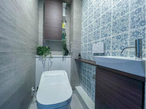 名古屋市昭和区八事富士見、中古マンションのトイレ画像です