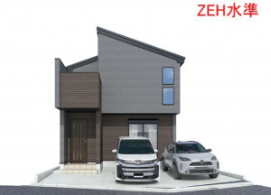 名古屋市瑞穂区津賀田町、新築一戸建ての完成予想図（外観）画像です