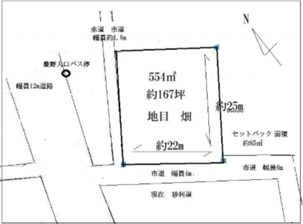 春日部市赤沼、土地の画像です