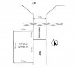春日部市緑町、土地の画像です