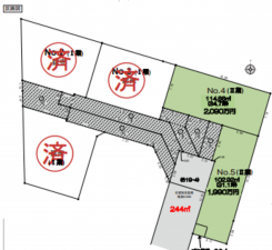 春日部市一ノ割、土地の画像です