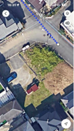 春日部市米島、土地の画像です