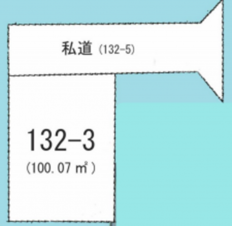 春日部市六軒町、土地の間取り画像です