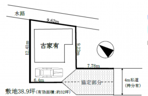 春日部市粕壁東、土地の画像です