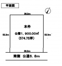 春日部市上大増新田、土地の画像です