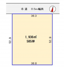 春日部市谷原新田、土地の画像です