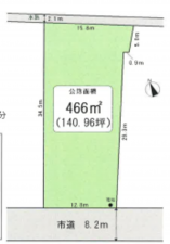 春日部市樋籠、土地の画像です