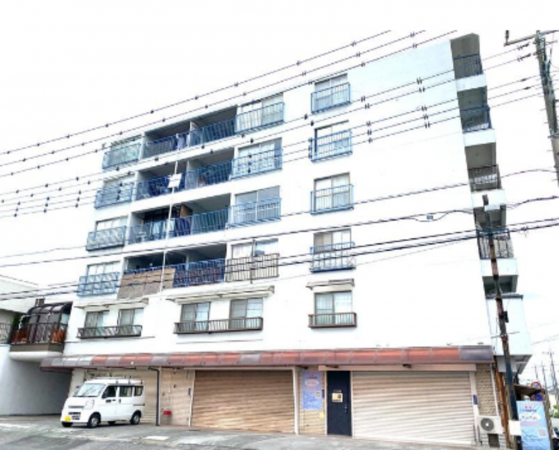 春日部市中央、中古マンションの外観画像です