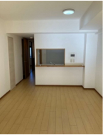 春日部市下蛭田、中古マンションの居間画像です