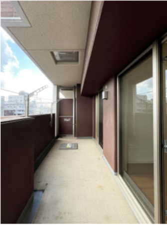 春日部市粕壁東、中古マンションのバルコニー画像です