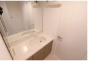 春日部市一ノ割、中古マンションの洗面画像です