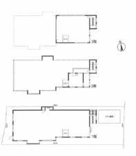 春日部市豊野町、収益物件/倉庫の間取り画像です