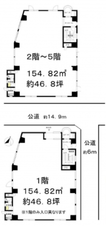 春日部市大畑、収益物件/ビルの間取り画像です