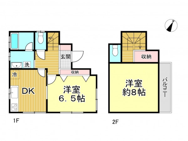 春日部市備後東、中古一戸建ての間取り画像です