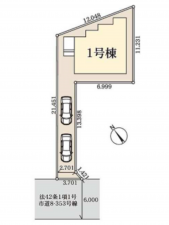春日部市豊野町、新築一戸建ての画像です