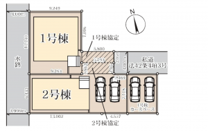 春日部市備後東、新築一戸建ての画像です