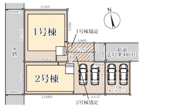 春日部市備後東、新築一戸建ての画像です