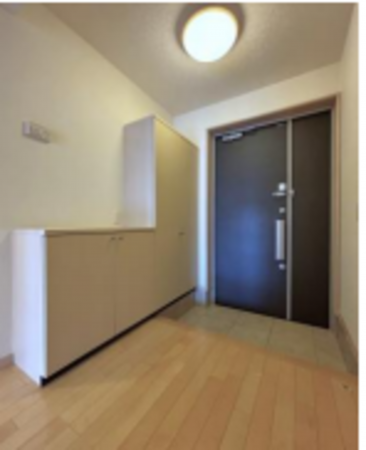 春日部市中央、中古一戸建ての玄関画像です