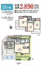 春日部市新宿新田、新築一戸建ての間取り画像です