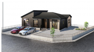 春日部市谷原新田、新築一戸建ての完成予想図（外観）画像です